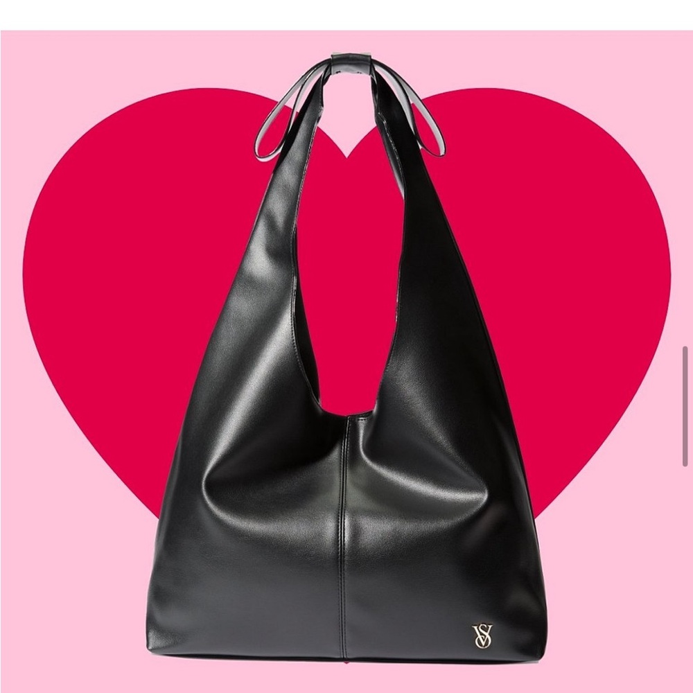 Victoria's Secret vs 2026 black bow tote bag nwt